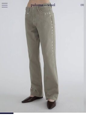 PALOMA WOOL - Women Crowd Pants | NWT | Size 36 | Color 200 - Gray